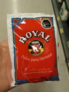 Polvos de hornear marca Royal